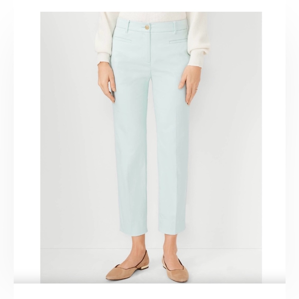 Ann Taylor Mint Green Crop Pant